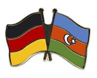 Deutschland - Aserbaidschan  Freundschaftspin ca. 22 mm