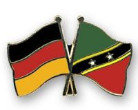 Deutschland - St.Kitts und Nevis  Freundschaftspin ca. 22 mm