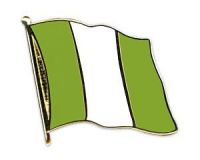 Nigeria  Flaggenpin ca. 20 mm