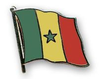 Senegal Flaggenpin ca. 20 mm
