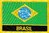 Brasilien Flaggenpatch mit Ländername