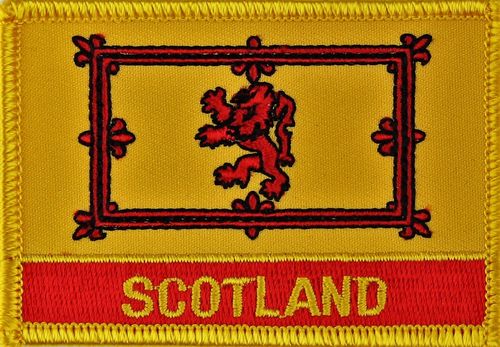 Schottland Royal Flaggenpatch mit Ländernamen