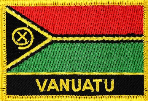 Vanuatu  Flaggenpatch mit Ländernamen