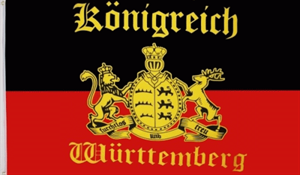 Königreich Württemberg Flagge 60*90cm