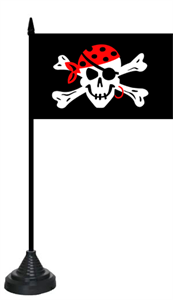 Tischflagge Pirat One Eye Jack