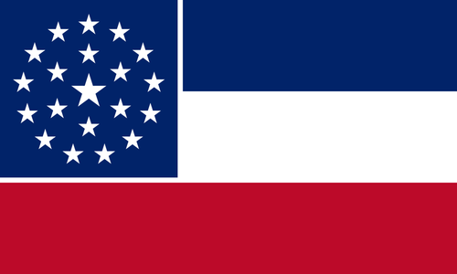 Tischflagge Mississippi
