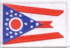 Ohio Flaggenaufnäher