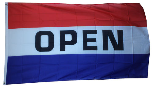 OPEN (rot, weis, blau) Flagge 90*150 cm