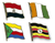 Flaggenpins Afrika