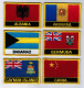Flaggenaufnäher mit Ländername
