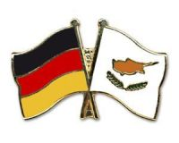 Deutschland - Zypern Freundschaftspin ca. 22 mm