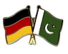 Deutschland - Pakistan  Freundschaftspin ca. 22 mm