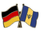 Deutschland - Barbados  Freundschaftspin ca. 22 mm