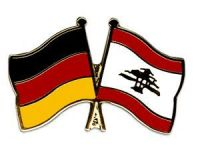 Deutschland - Libanon  Freundschaftspin ca. 22 mm