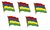 Mauritius Flaggenpin ca. 20 mm
