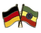 Deutschland - Äthiopien  Freundschaftspin ca. 22 mm