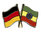 Deutschland - Äthiopien  Freundschaftspin ca. 22 mm