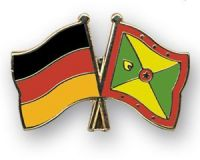 Deutschland - Grenada  Freundschaftspin ca. 22 mm