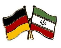 Deutschland - Iran  Freundschaftspin ca. 22 mm