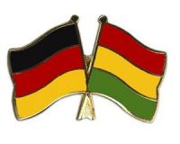 Deutschland - Bolivien  Freundschaftspin ca. 22 mm