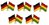 Deutschland - Bolivien  Freundschaftspin ca. 22 mm