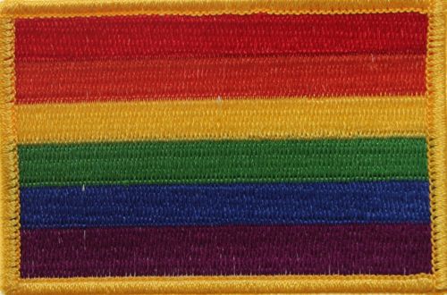 Regenbogen  Flaggenaufnäher
