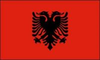 Albanien Stockflagge 30*45 cm