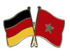 Deutschland - Marokko  Freundschaftspin ca. 22 mm