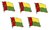 Guinea-Bissau  Flaggenpin ca. 20 mm