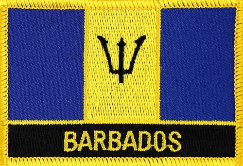 Barbados Flaggenpatch mit Ländername
