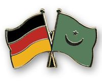 Deutschland - Mauretanien  Freundschaftspin ca. 22 mm