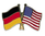 Deutschland - USA  Freundschaftspin ca. 22 mm