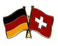 Deutschland - Schweiz  Freundschaftspin ca. 22 mm