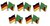 Deutschland - Sambia  Freundschaftspin ca. 22 mm