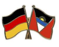 Deutschland - Antigua und Barbuda  Freundschaftspin ca. 22 mm