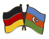 Deutschland - Aserbaidschan  Freundschaftspin ca. 22 mm