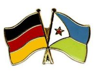 Deutschland - Dschibuti  Freundschaftspin ca. 22 mm