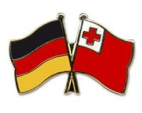 Deutschland - Tonga  Freundschaftspin ca. 22 mm