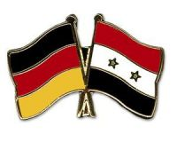 Deutschland - Syrien  Freundschaftspin ca. 22 mm