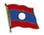 Laos  Flaggenpin ca. 20 mm