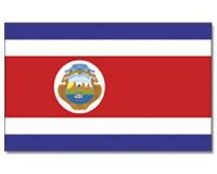 Costa Rica Stockflagge 30*45 cm