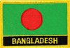 Bangladesch  Flaggenpatch mit Ländername