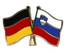 Deutschland - Slowenien  Freundschaftspin ca. 22 mm
