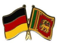 Deutschland - Sri Lanka  Freundschaftspin ca. 22 mm
