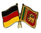 Deutschland - Sri Lanka  Freundschaftspin ca. 22 mm