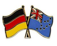 Deutschland - Tuvalu  Freundschaftspin ca. 22 mm