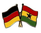 Deutschland - Ghana  Freundschaftspin ca. 22 mm