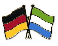 Deutschland - Sierra Leone  Freundschaftspin ca. 22 mm