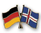 Deutschland - Island Freundschaftspin ca. 22 mm