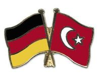 Deutschland - Türkei  Freundschaftspin ca. 22 mm